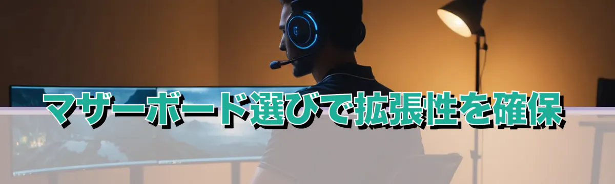 マザーボード選びで拡張性を確保