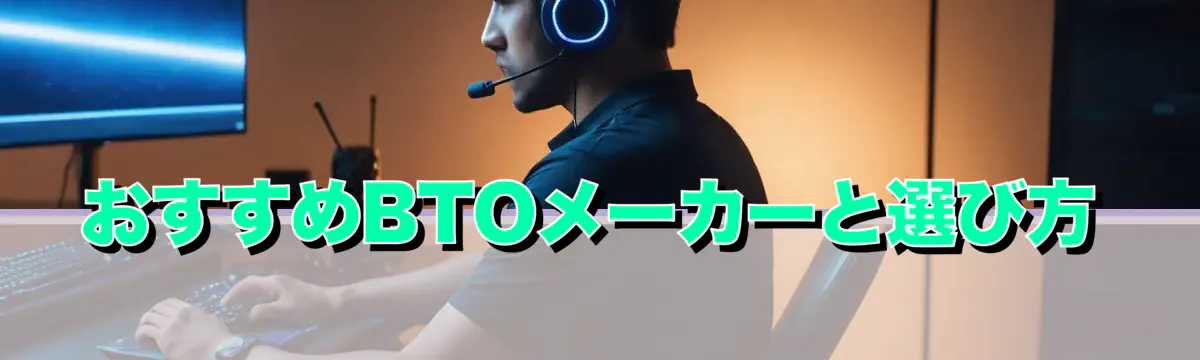 おすすめBTOメーカーと選び方