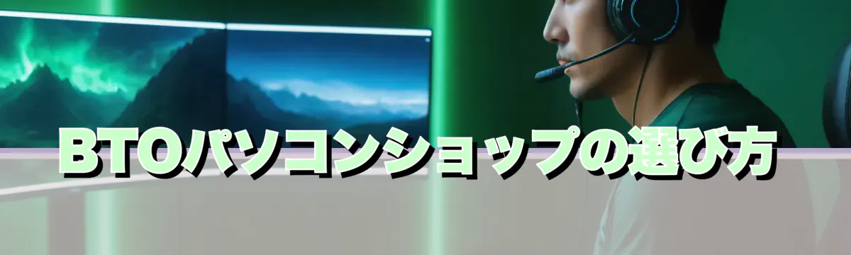 BTOパソコンショップの選び方