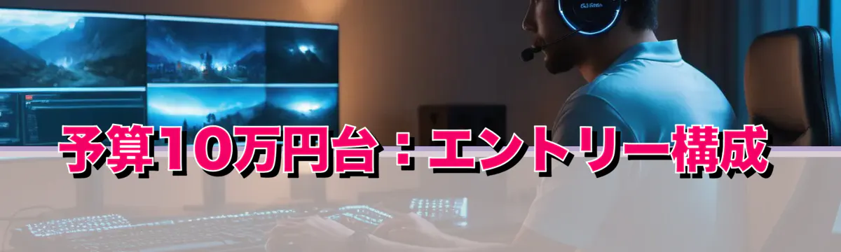 予算10万円台：エントリー構成