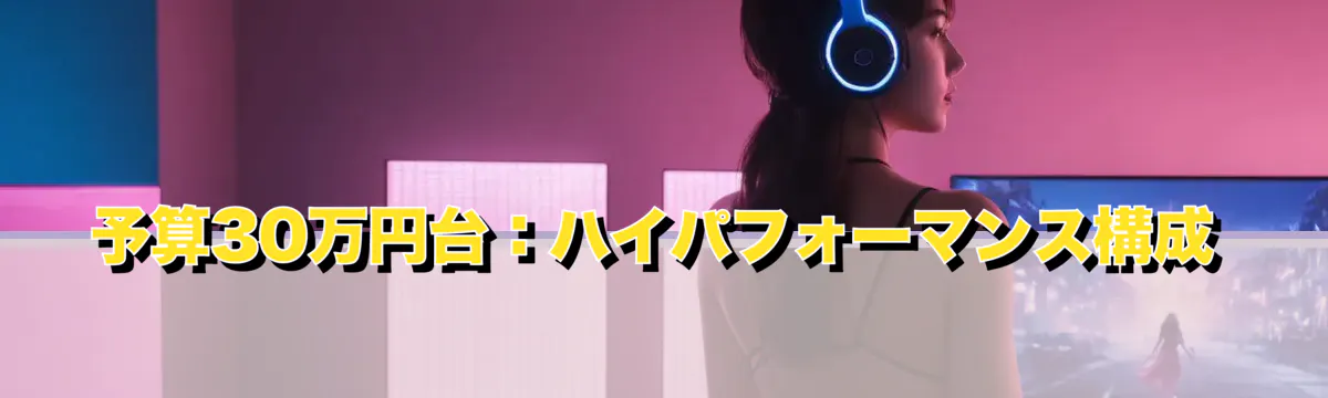 予算30万円台：ハイパフォーマンス構成
