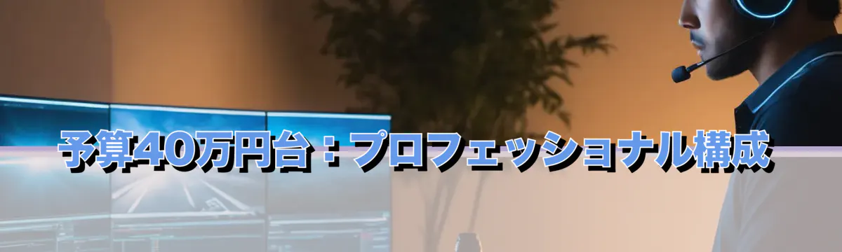 予算40万円台：プロフェッショナル構成