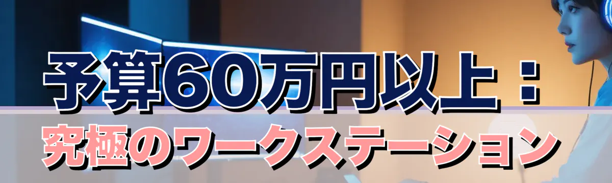 予算60万円以上：究極のワークステーション