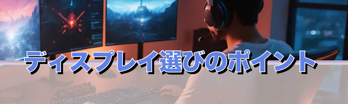 ディスプレイ選びのポイント