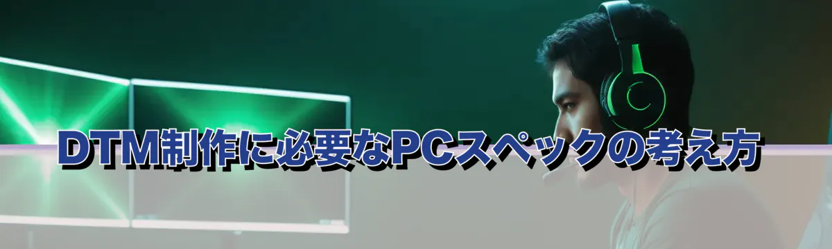 DTM制作に必要なPCスペックの考え方