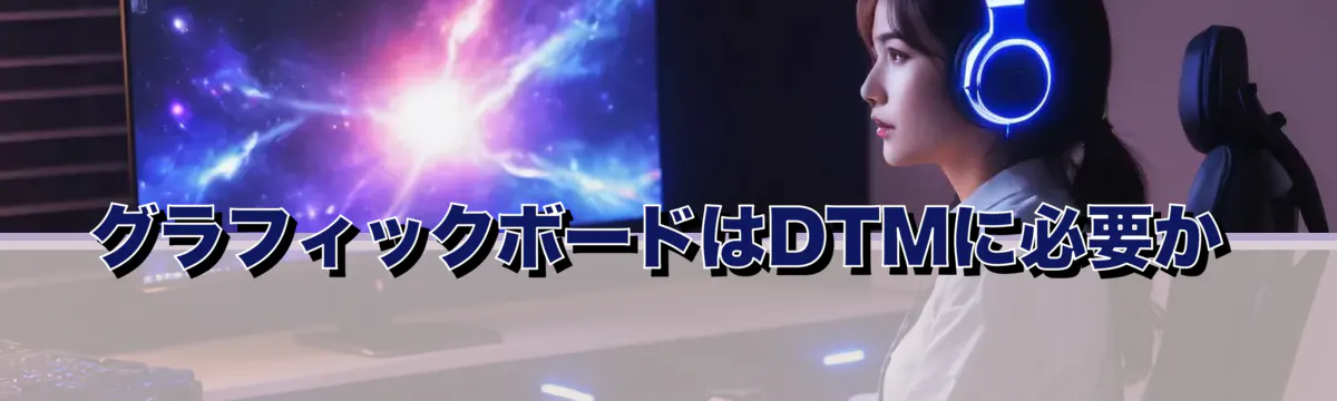グラフィックボードはDTMに必要か