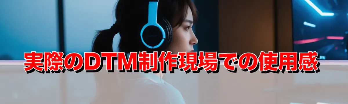 実際のDTM制作現場での使用感
