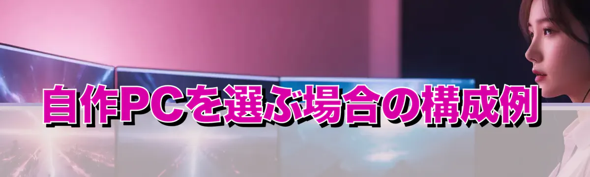 自作PCを選ぶ場合の構成例