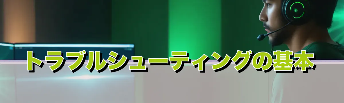 トラブルシューティングの基本