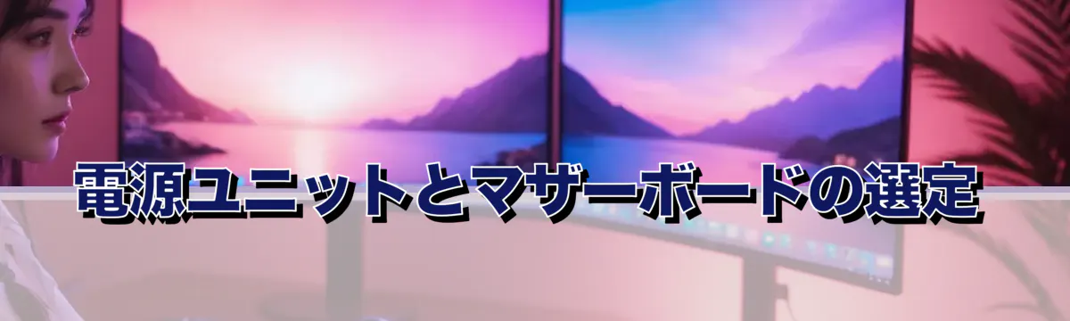 電源ユニットとマザーボードの選定
