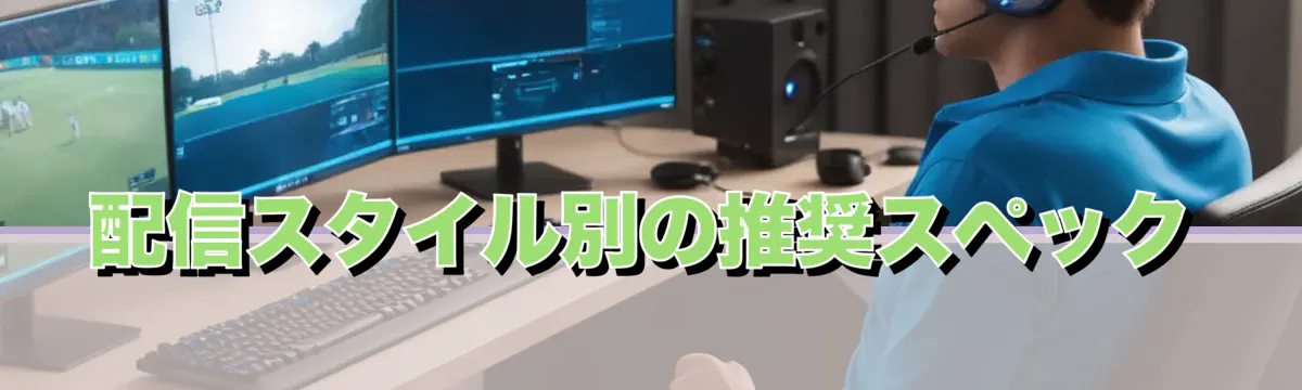 配信スタイル別の推奨スペック