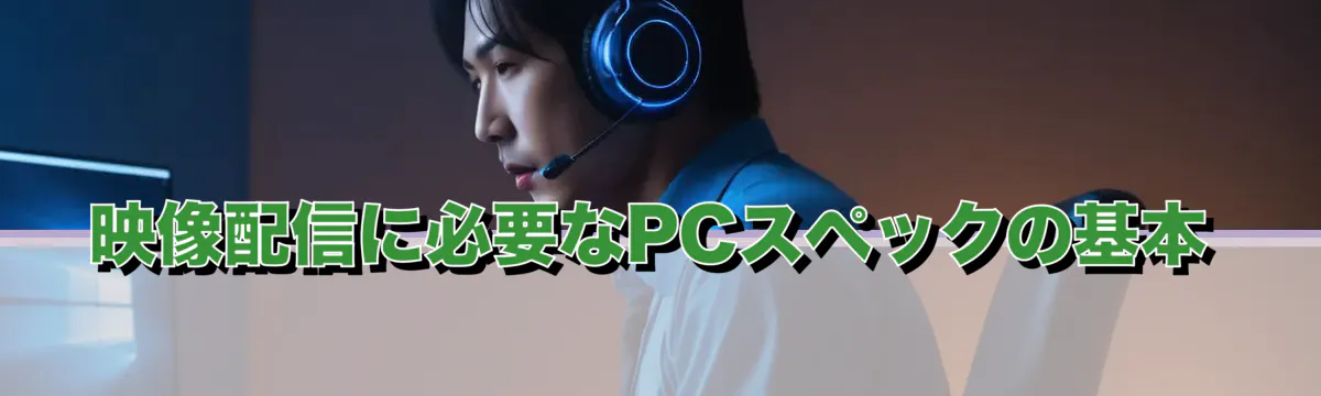 映像配信に必要なPCスペックの基本