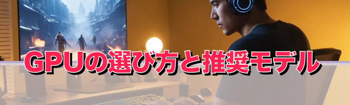 GPUの選び方と推奨モデル