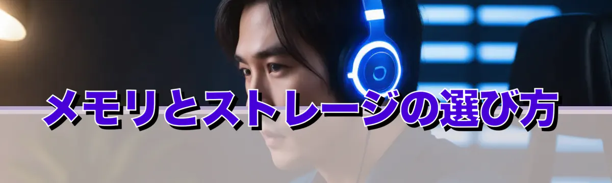 メモリとストレージの選び方