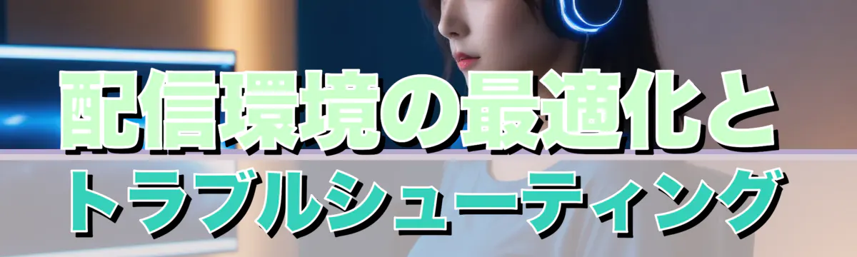 配信環境の最適化とトラブルシューティング