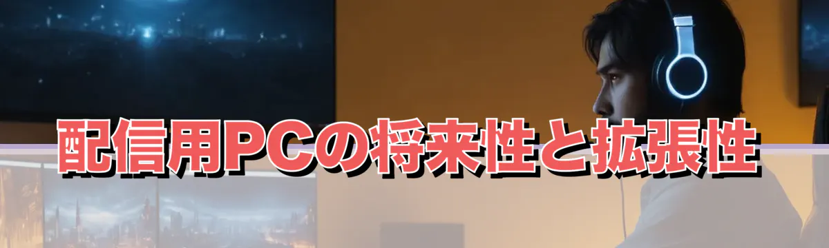 配信用PCの将来性と拡張性