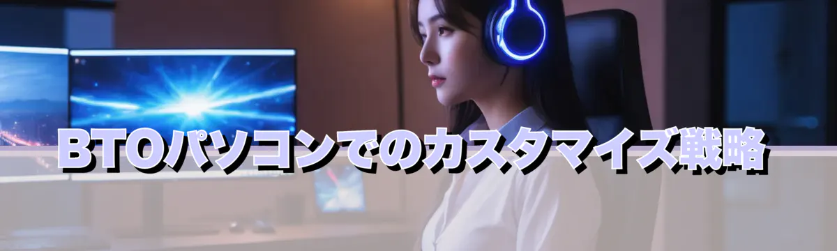 BTOパソコンでのカスタマイズ戦略