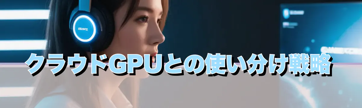 クラウドGPUとの使い分け戦略