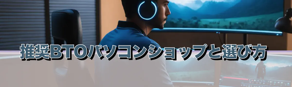 推奨BTOパソコンショップと選び方