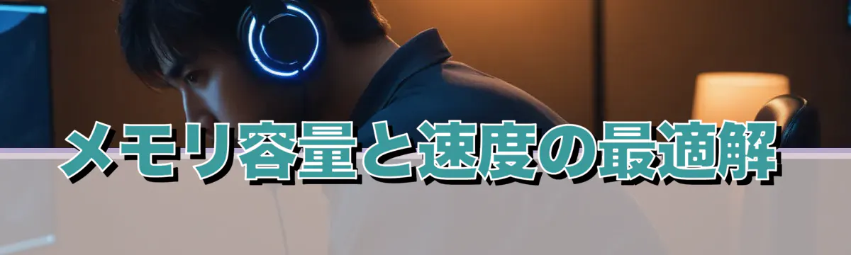 メモリ容量と速度の最適解