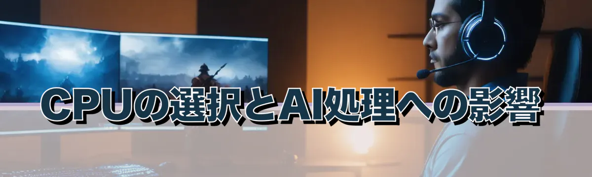 CPUの選択とAI処理への影響