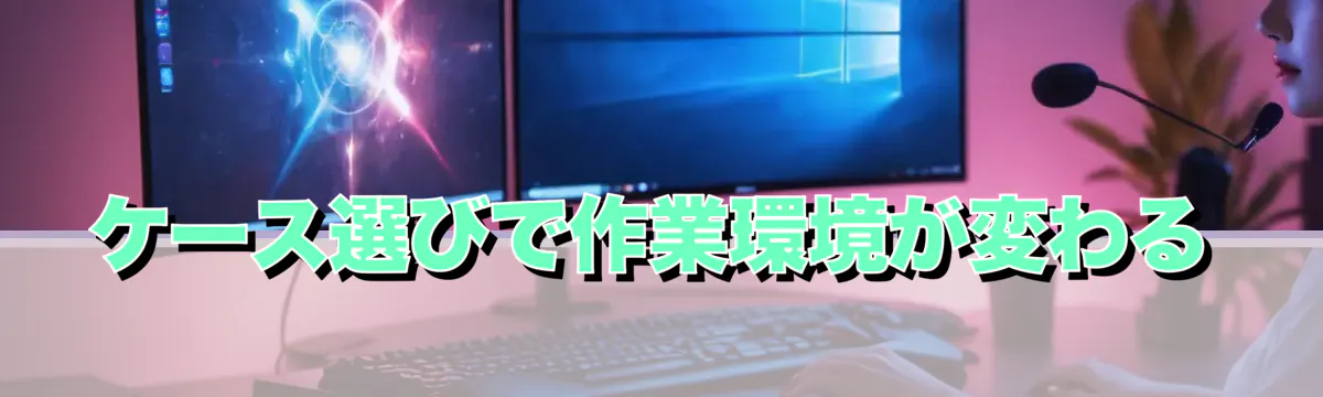 ケース選びで作業環境が変わる