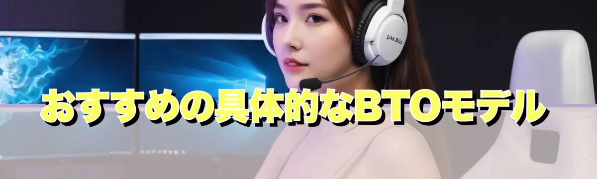 おすすめの具体的なBTOモデル