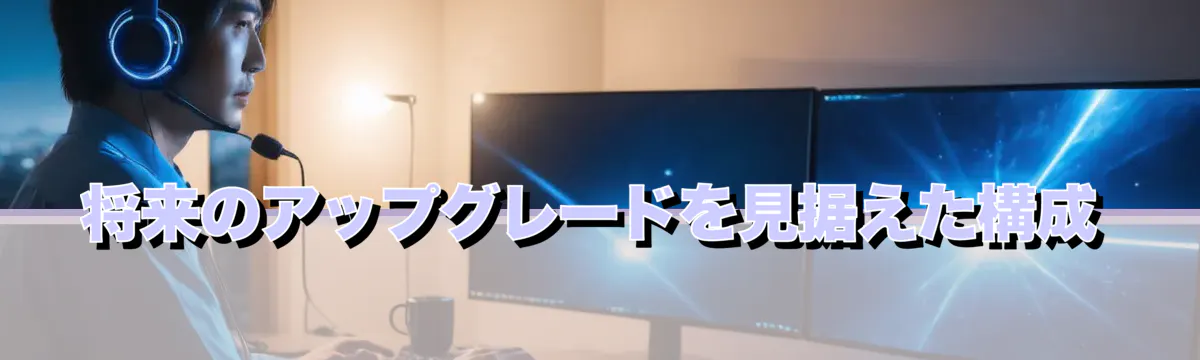 将来のアップグレードを見据えた構成