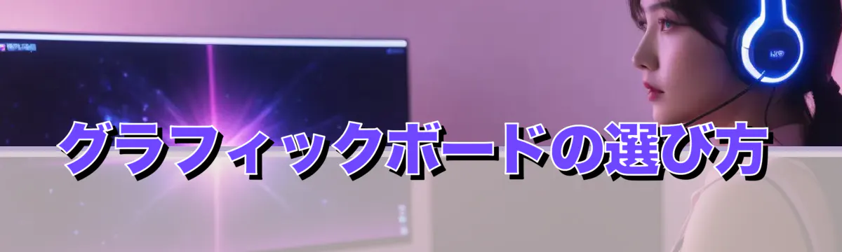 グラフィックボードの選び方