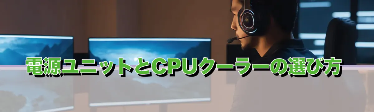 電源ユニットとCPUクーラーの選び方