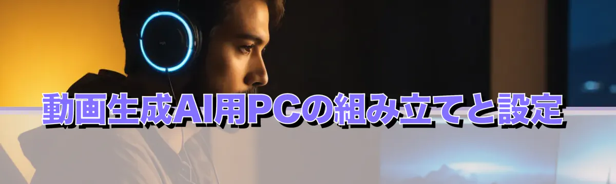 動画生成AI用PCの組み立てと設定