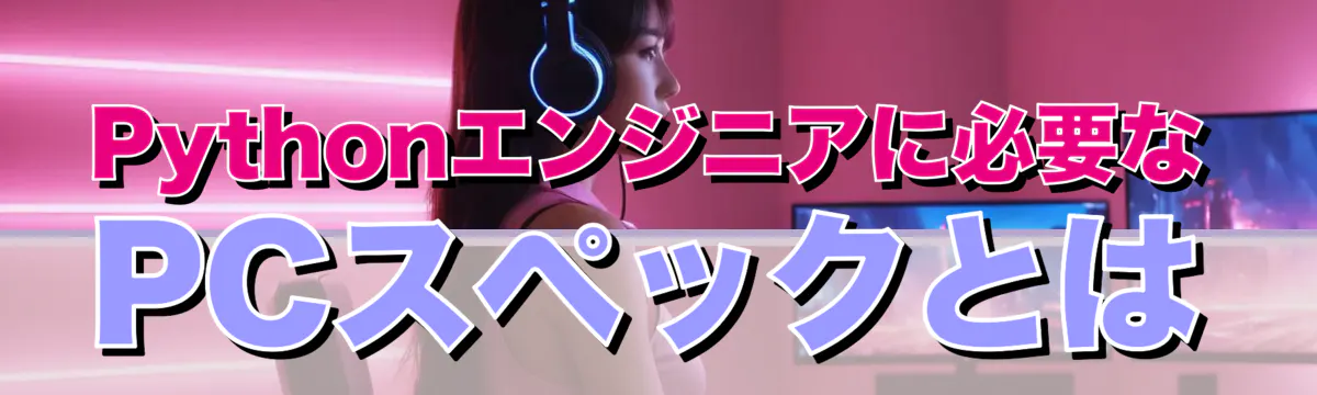 Pythonエンジニアに必要なPCスペックとは
