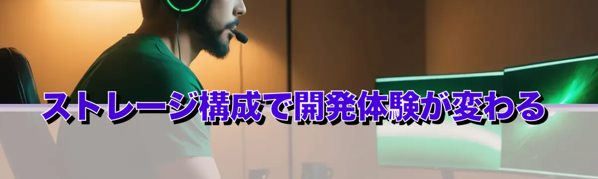 ストレージ構成で開発体験が変わる