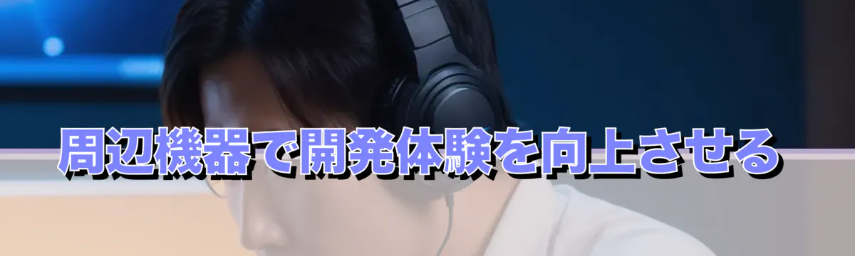 周辺機器で開発体験を向上させる