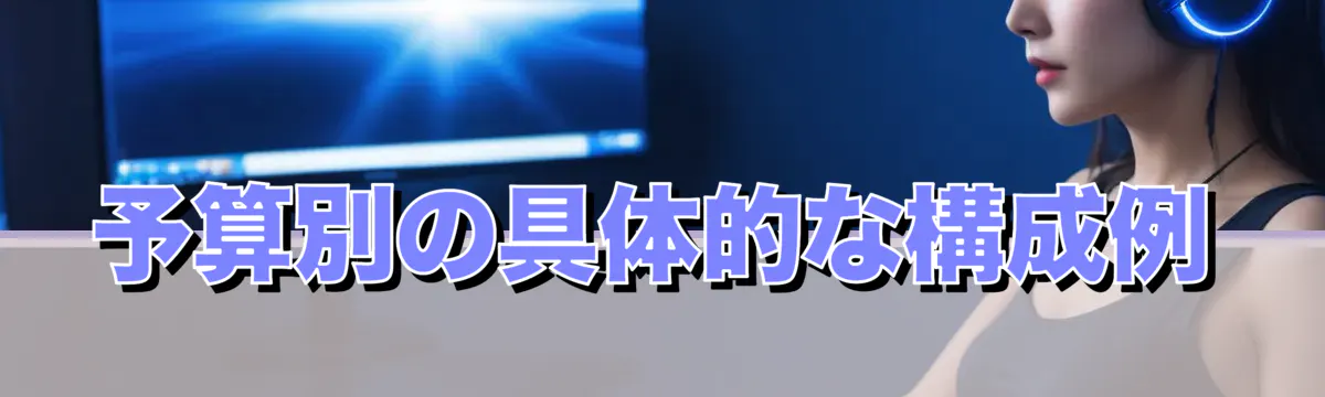 予算別の具体的な構成例