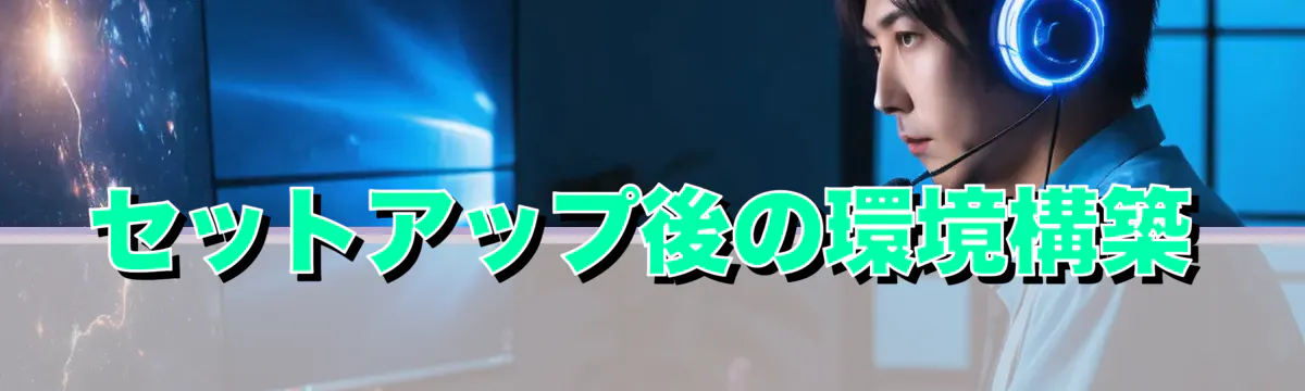 セットアップ後の環境構築