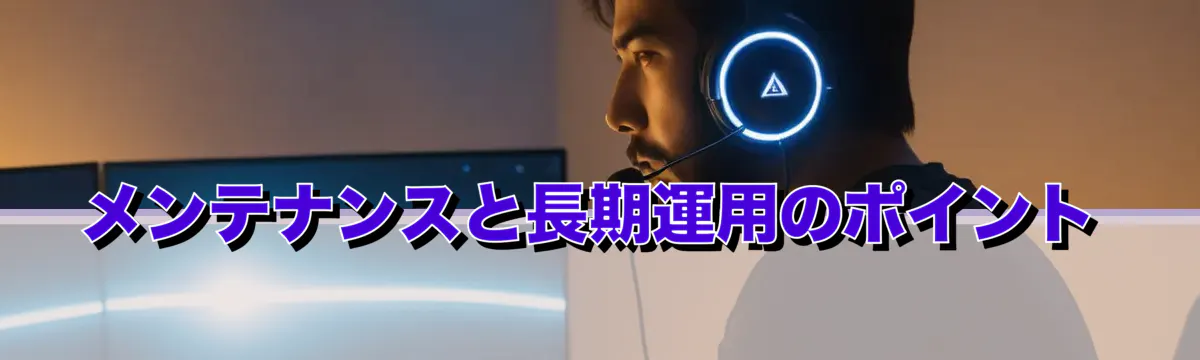 メンテナンスと長期運用のポイント