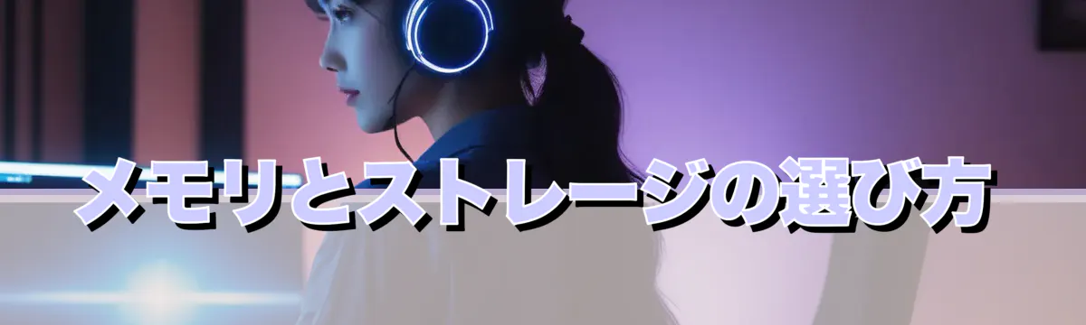 メモリとストレージの選び方