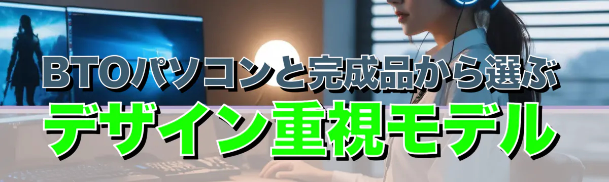 BTOパソコンと完成品から選ぶデザイン重視モデル